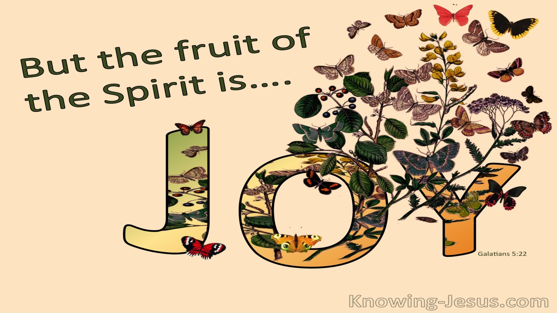 Galatians 5:22 The Fruit Of The Spirit Is Joy (orange)